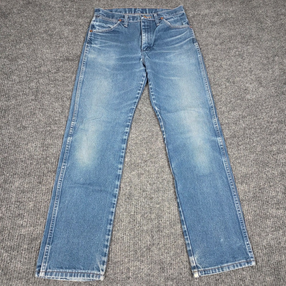 Wrangler 13MWZ Cowboy Cut Jeans Mens 30x32 Medium Wash Straight Leg Denim